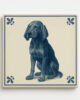tegel_15x15_Black and tan coonhound-tegeltje_voorkant