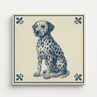tegel_15x15_Dalmatische hond-tegeltje_voorkant