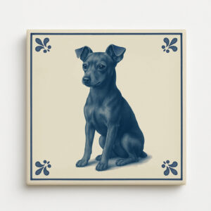 tegel_15x15_Dwergpinscher-tegeltje_voorkant