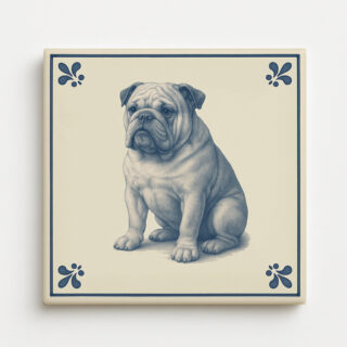 tegel_15x15_Engelse Buldog-tegeltje_voorkant