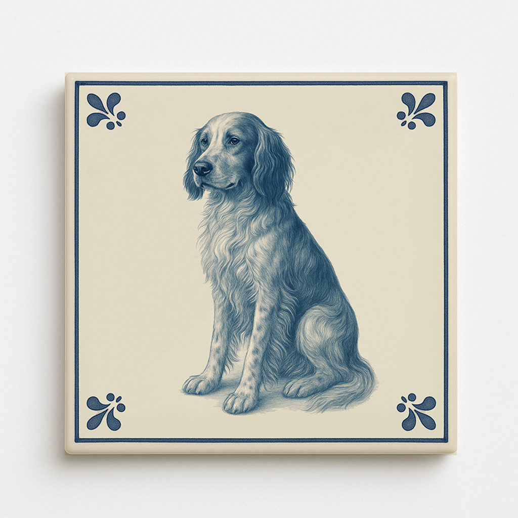 tegel_15x15_Engelse setter-tegeltje_voorkant