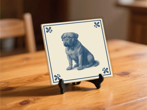 tegel_15x15_Franse mastiff-tegeltje_preview_op_standaard
