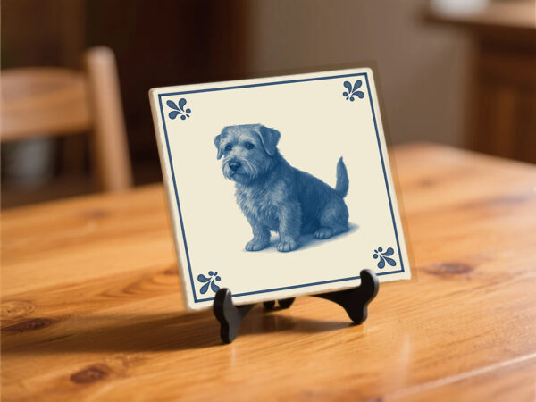 tegel_15x15_Glen Imaal Terrier-tegeltje_preview_op_standaard