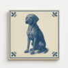 tegel_15x15_Hongaarse Vizsla-tegeltje_voorkant