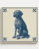 tegel_15x15_Hongaarse Vizsla-tegeltje_voorkant