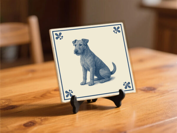 tegel_15x15_Ierse terrier-tegeltje_preview_op_standaard