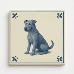tegel_15x15_Ierse terrier-tegeltje_voorkant