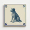 tegel_15x15_Ierse wolfhond-tegeltje_voorkant