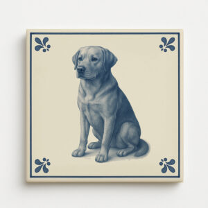 tegel_15x15_Labrador-tegeltje_voorkant