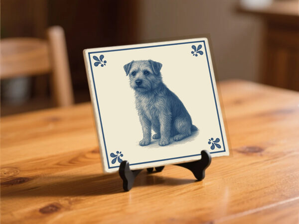 tegel_15x15_Norfolk terrier-tegeltje_preview_op_standaard