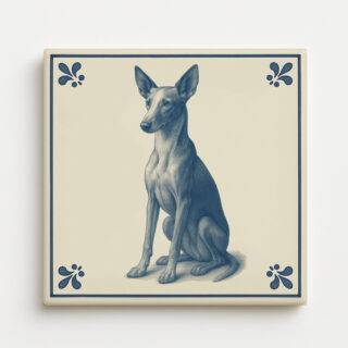 tegel_15x15_Podenco ibicenco-tegeltje_voorkant