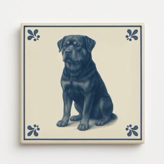 tegel_15x15_Rottweiler-tegeltje_voorkant