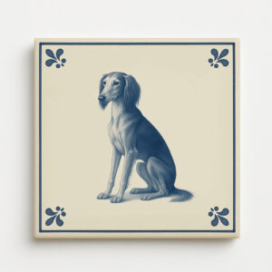 tegel_15x15_Saluki-tegeltje_voorkant