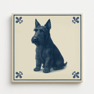 tegel_15x15_Schotse terrier-tegeltje_voorkant