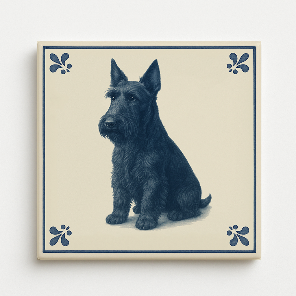 tegel_15x15_Schotse terrier-tegeltje_voorkant tegel_15x15_Schotse terrier-tegeltje_voorkant