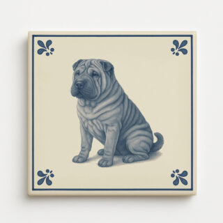 tegel_15x15_Shar-pei-tegeltje_voorkant