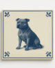 tegel_15x15_Staffordshire Buldog terrier-tegeltje_voorkant