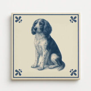 tegel_15x15_Welsh spingerspaniel-tegeltje_voorkant