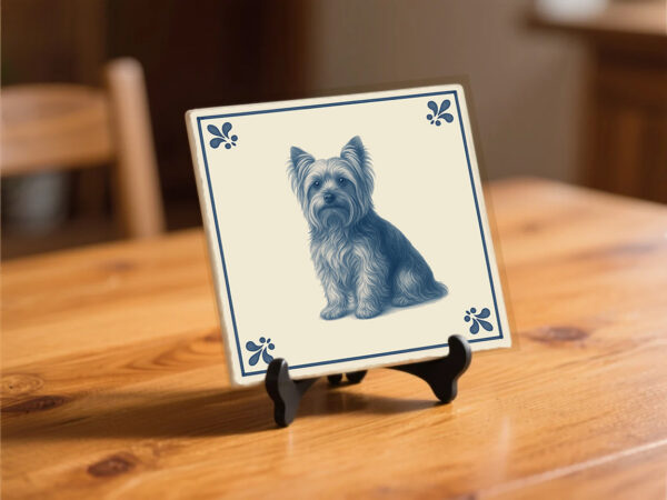 tegel_15x15_Yorkshireterrier-tegeltje_preview_op_standaard