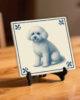 tegel_15x15_bichon_frise-tegeltje_preview_op_standaard tegel_15x15_bichon_frise-tegeltje_preview_op_standaard