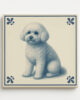 tegel_15x15_bichon_frise-tegeltje_voorkant tegel_15x15_bichon_frise-tegeltje_voorkant