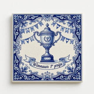 Winnaar 1e prijs tegeltje voorkant