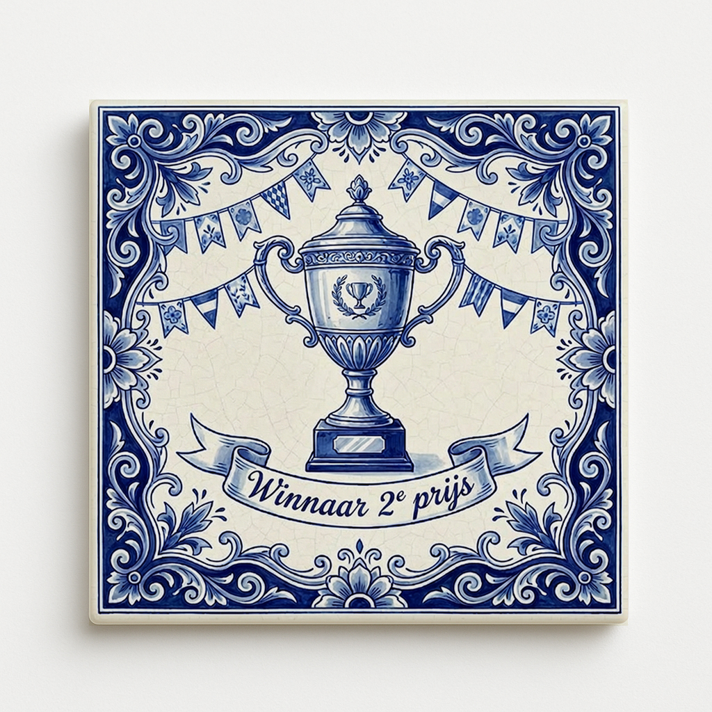 Winnaar 2e prijs tegeltje voorkant