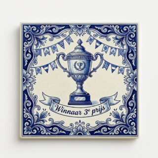 Winnaar 3e prijs tegeltje voorkant
